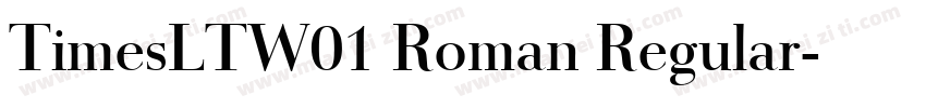 TimesLTW01 Roman Regular字体转换